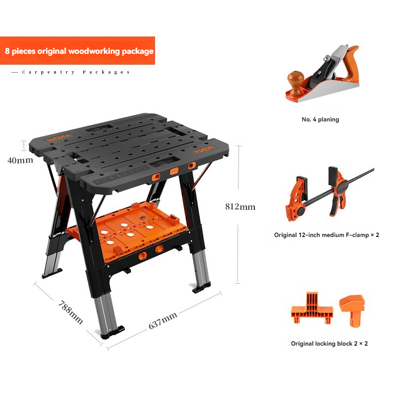 Workbench Portable Fold - Portable Folding Work Table with 12