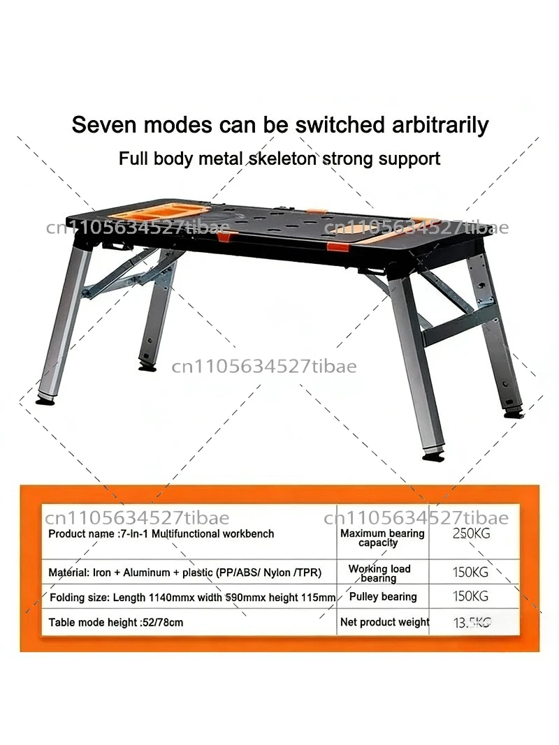 7-in-1 Portable Folding Workbe - đánh giá và giá Workbench Portable Fold