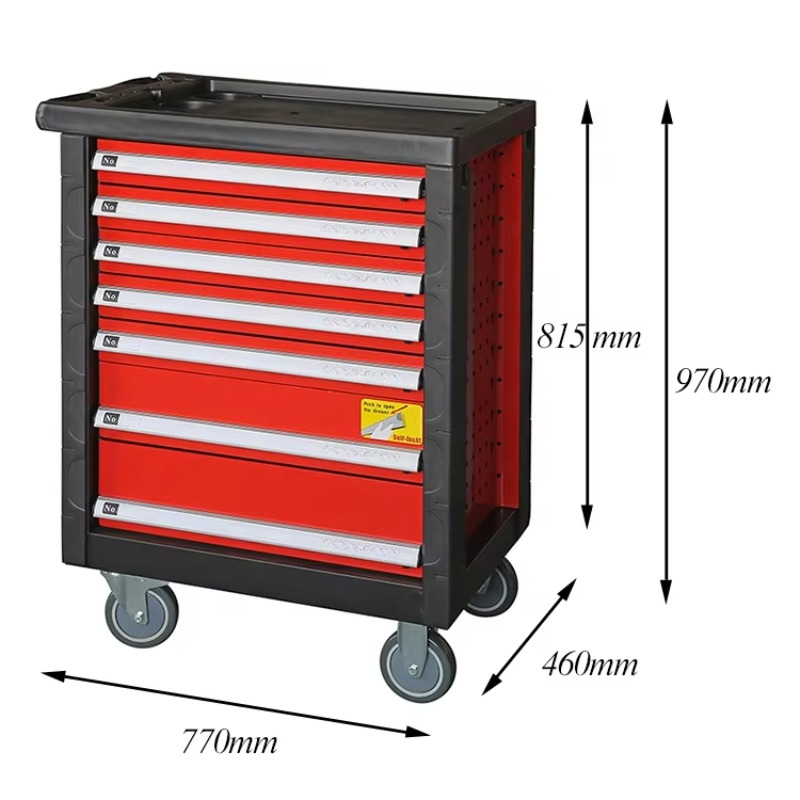 225 Pcs Movable Tool Cabinet 7 - đánh giá và giá Hand Tools In Workshop