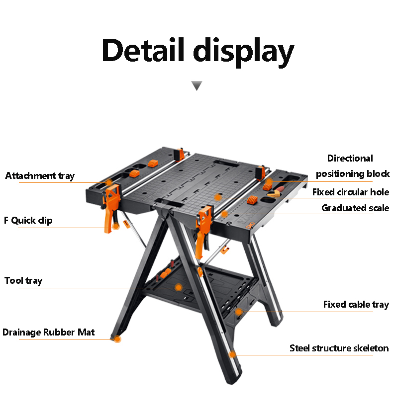 WX051 Mobile Portable Woodwork - đánh giá và giá Workbench Portable Fold