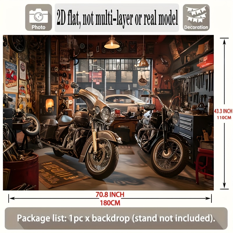 Motorcycle Garage Tapestry Cla - đánh giá và giá Tools For Motorcycle Workshop