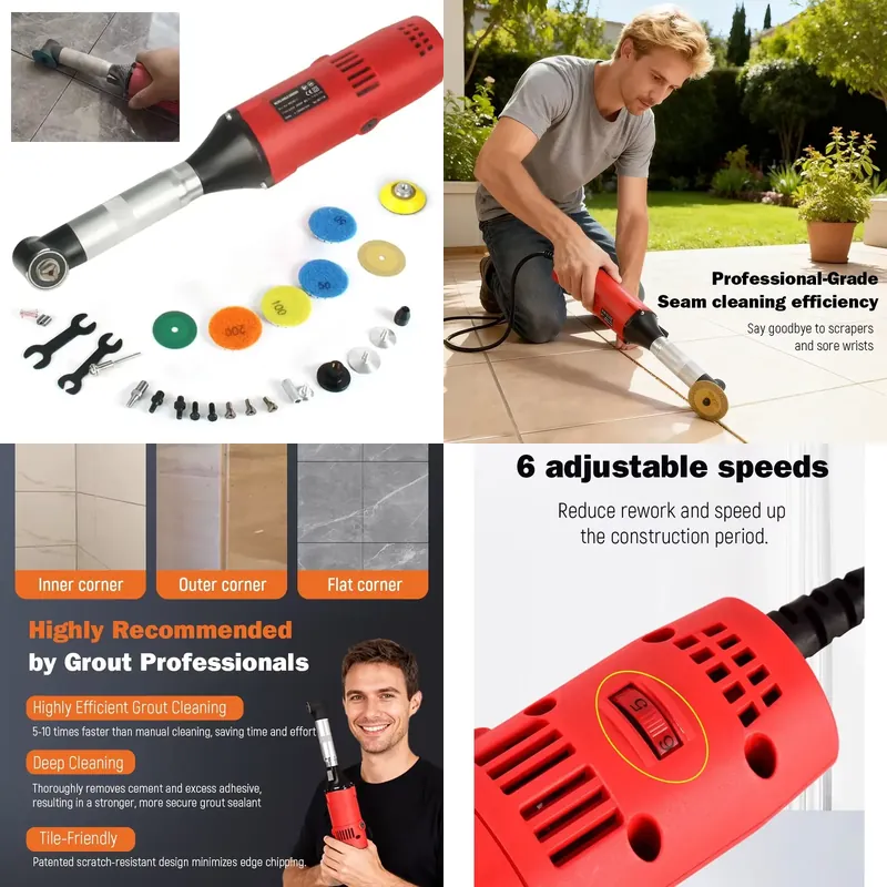 Tile Seam Cleaner Tool Electri - đánh giá và giá Tools Work