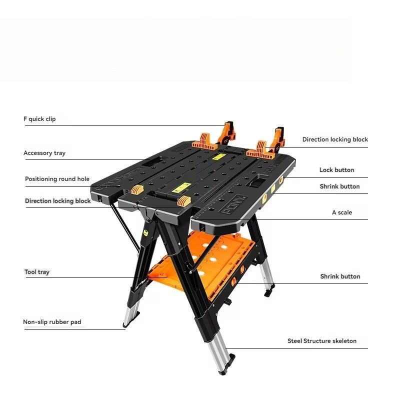 Portable Folding Work Table wi - đánh giá và giá Workbench Portable Fold