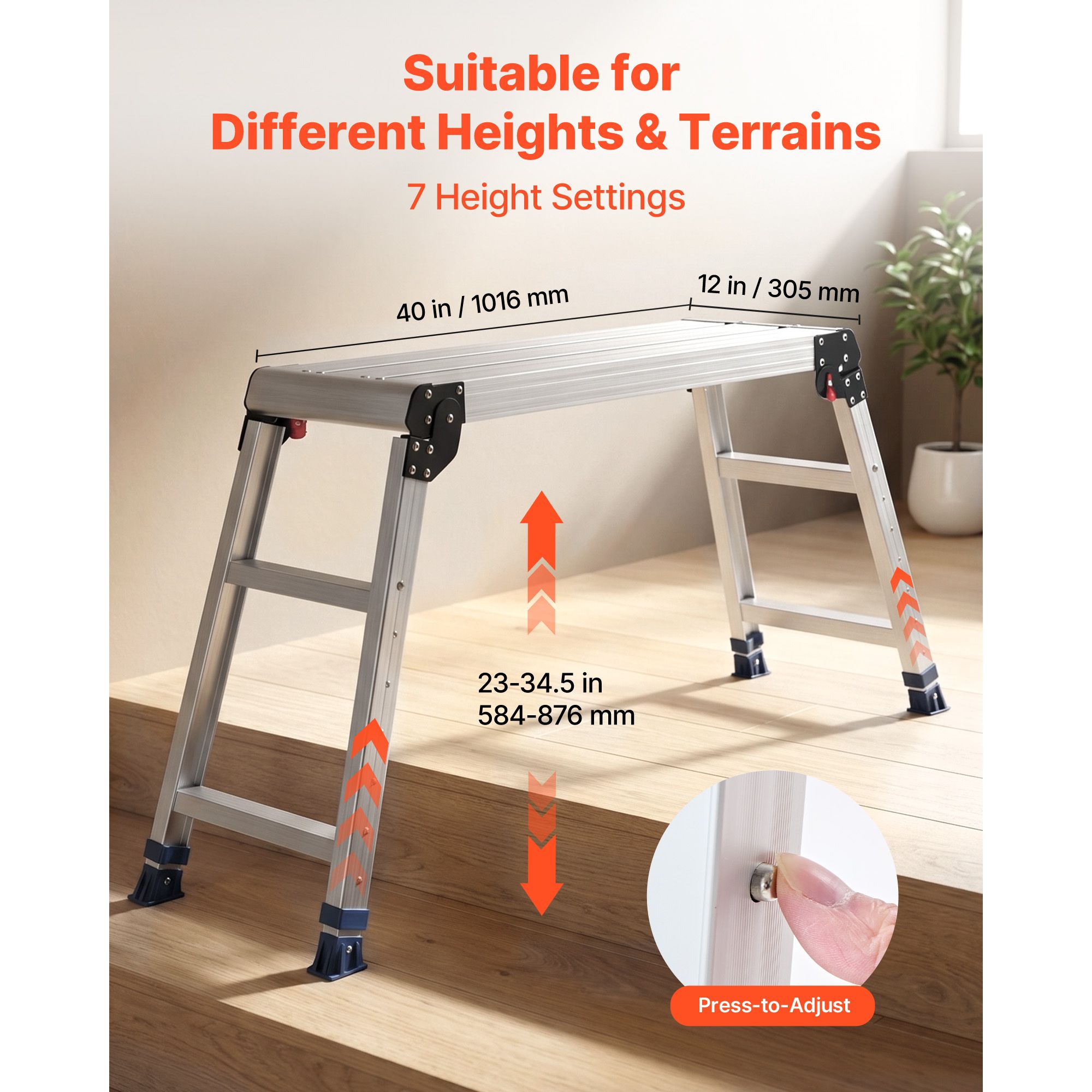 Folding Work Platform, Adjusta - đánh giá và giá Workbench Portable Fold